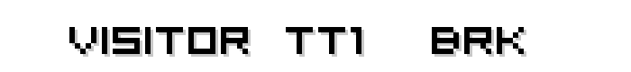 Visitor TT1 -BRK- font